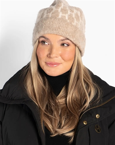 Hést - Gera Beanie - Light Brown Melange